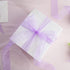 HUIHUANG Organza Ribbon 1 inch Purple Sheer Chiffon Ribbon for Cake Boxes Wedding Invitations Gift Wrapping Floral Bouquet Gift Basket Bows DIY Cr...