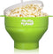 The Original Proper Popper Microwave Popcorn Popper, Silicone Popcorn Maker, Collapsible Bowl BPA Free & Dishwasher Safe - (Green)...