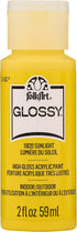 FolkArt, Sunlight 2 fl oz Assorted 59ml Brilliant Gloss Acrylic Paint for Easy to Apply DIY Crafts, Art Supplies with A Glossy Finish, 11820...