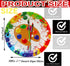 50 Pcs Art Paint Paper Plates Art Painting Party Supplies 7" Art Paint Dessert Plates Art Painting Plates for Painting Theme Baby Shower Art Paint...