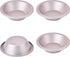 5-Inch Mini Pie Pan Set, Non-Stick Round Bread and Cake Bakeware for Oven and Instant Pot, 4-Piece, (Champagne Gold)...