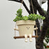 Hanging Planter Swing Face Plant Pot - Cute Resin Head Planters with Drainage Hole Indoor Outdoor Plant Holder, Succulent/String of Pearls Flower ...