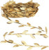Soleebee Gold Leaves Leaf Ribbon, 11 Yards Vine Leaves Ribbon Trim Perfect Decoration for DIY Craft, Garland, Party, Wedding (Gold)...
