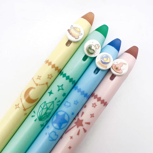4 Pcs Erasable Gel Pens Cute Retractable Pens Cartoon Magic Pens 0.5mm Blue Ink Writing Pen Office School Pens Women Girls Boy Kids Pens (Blue Ink...