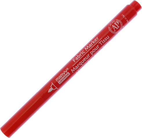 Uchida Marvy Fine Point Fabric Marker Art Supplies, Red...