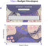 12pcs Cash Envelopes for Budgeting for A6 Budget Binder, 6-Holes Money Organizer for Cash for Cash Stuffing Envelopes...