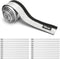 Heat Shroud Aluminized Sleeving Heat Shield fuel line wire heat sleeve 1/2" I.D. x 10FT with 20 Pcs 3.9Inch Stainless Steel Cable Metal Zip Ties...