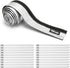 Heat Shroud Aluminized Sleeving Heat Shield fuel line wire heat sleeve 1/2" I.D. x 10FT with 20 Pcs 3.9Inch Stainless Steel Cable Metal Zip Ties...