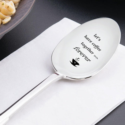Let's Have Coffee Together Forever Spoon Gift - Love Gift - Valentines day gift - Gift for Girlfriend/Boyfriend Gift - Christmas gift - Proposal G...