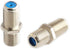 Pasow F81 Barrel Connectors High Frequency 3GHz Female to Female F-Type Adapter Couplers (10 pcs, Silver)...