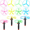 12 Pcs Flying Saucer Flying Disc Toy Helicopter Toy Disco Flyers Include 4 String Launchers and 8 Flying Saucer Flying Disc Launcher Flying Toys L...