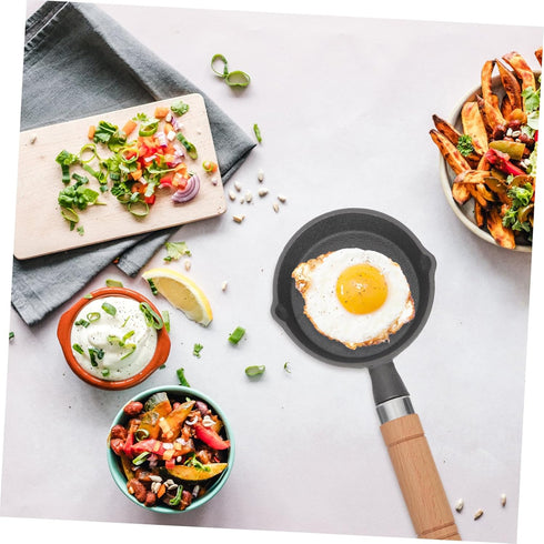 Zerodeko Mini Omelet Pan Metal Detectors for Adults Round Griddle Hard Ground Tent Pegs Kitchen Cooking Pan Rolled Omelet Pan Nonstick Cookware Sq...