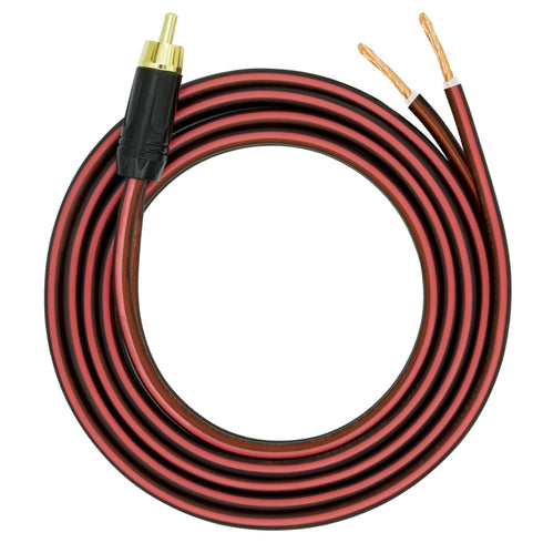 5FT RCA to Bare Wire Speaker Cable Speaker Bare Wire Cables to RCA Plugs Adapter Repair Speaker Cord, Heavy 14 Gauge Speaker Wire to RCA Connector...