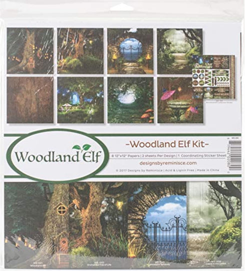 Reminisce WE-200 Woodland Elf Scrapbook Collection Kit...