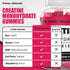 No Sugar Creatine Monohydrate Gummies for Men & Women - 3g/Gummy - 60 Chewable Creatine Gummies, Gomitas de Creatina 6000mg, Enhanced Muscle Stren...