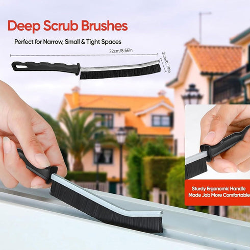 Crevice Cleaning Brush,Multifunctional Cleaning Brush Tool, Bathroom Gap Brush, Small Cleaning Brush, Grout Brush, Kitchen Brush, Cleaning Tools f...