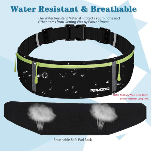 Fanny Packs for Women Men, Running Belt Waist Bag, Waterproof Running Phone Holder Slim Plus Size Adjustable Money Belt Running Pouch for iPhone 1...