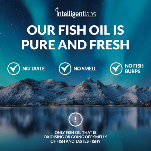 Intelligent Labs Triglyceride Omega 3 | 2250mg per 3-Capsule Serving | Burpless Fish Oil Capsules | Cardiovascular, Brain, Joint & Eye Support | 1...