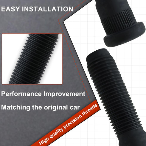 M14-1.5 Wheel Lug Studs, Wheel Studs Compatibility with Dodge Durango 2011-2021, Jeep Grand Cherokee 2011-2021, Wrangler 2020-2021, RAM 1500 2012-...