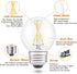 E26 LED Globe Bulb Dimmable, 2W(25-Watt Equivalent), Natural White 4000K, A15/A50 E26 Base LED Edison Light Bulbs for Hanging Lamp Chandelier Pend...