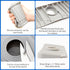 Silicone Sink Splash Guard 12 inch Sink Protectors for Kitchen Sink Faucet Handle Drip Catcher Mat for Bathroom Countertop Protect Sponge Holder, ...