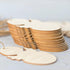 Egg Chicken Shape Wooden Easter Egg Cutouts Blank with Twines Wood Slices Ornaments for Christmas Birthday Party Happy Easter Spring Home Decor DI...