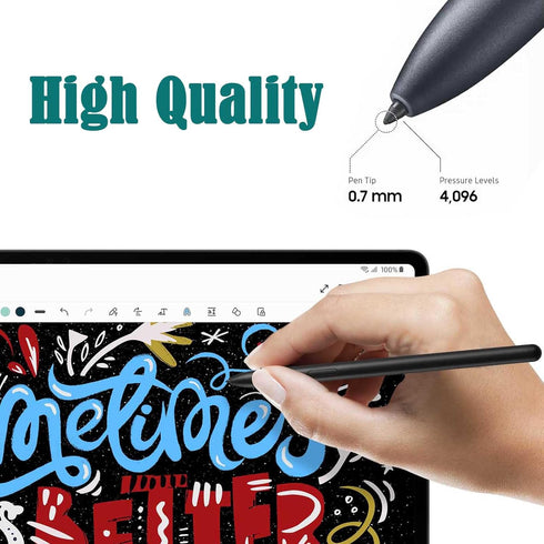 2 Pack Galaxy Tab S8 Pen Replacement for Samsung Galaxy S Pen Galaxy Tab S8,S8 Plus,S8 Ultra 4096 Levels of Pressure Sensitivity(Black)......