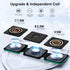 3 in 1 Wireless Charging Station for iPhone 15/14/13/12 Pro/Max/Mini, Magnetic Charger Foldable for AirPods 3/2/Pro, Travel Wireless Charging Pad ...