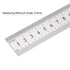 3pcs Stainless Steel Ruler 40cm/16" Length x 1/28" Thick x 1-1/7" Wide Inch and Metric Straight Edge Measuring Tools for Woodworking Painting Craf...