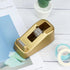 Buqoo Gold Desk Tape Dispenser 1-Inch Core Roller Tape Holder Cute Desktop Tape Cutter for School, Office Supplies (GT-1)...