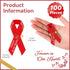 100 Pcs Funeral Ribbons Memorial Ribbon Funeral Pins Classic Memorial Service Respect Meditation Personalized Ribbon Bow with Safety Pins for Mour...