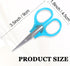 10 Pcs Small Scissors All Purpose, Stainless Steel Small Sharp Scissors, Mini Detail Craft Scissors with Protective Cover, 3.5" Tiny Scissors for ...