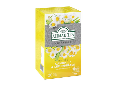 Ahmad Tea Camomile & Lemongrass Infusion, 20 Count (Pack of 6)...