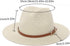 Straw Sun Hats for Women Men Panama Fedora Summer Hat with Leather Belt Wide Brim Beach Sun Jazz Cap...