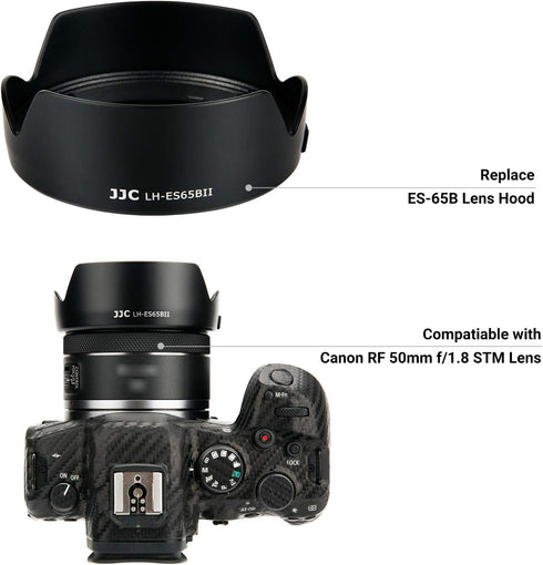 Tulip Flower Lens Hood for Canon RF 50mm f/1.8 STM on EOS R6 R5 RP R Camera, Reversible Lens Shade Replace Canon ES-65B Lens Hood, Compatible with...