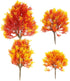 SUPVOX Mini Maple Tree Plant Artificial Maple Tree Plastic Tree Model Miniature Figurine for Micro Landscape Plant Pot Fairy Garden Ornament 4pcs...
