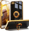 IDweel for iPhone 8 Plus Case,for iPhone 7 Plus Case with 360°Ring Holder Stand Magnetic Kickstand,Lightweight Slim Fit Plated Rose Gold Edge Soft...