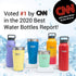 Healthy Human FLIP N SIP Lid | Leak-Proof Water Bottles Lid | Dishwasher Safe & Durable Bottle Caps with Snap Metal Clip & Wide Mouth for All Heal...