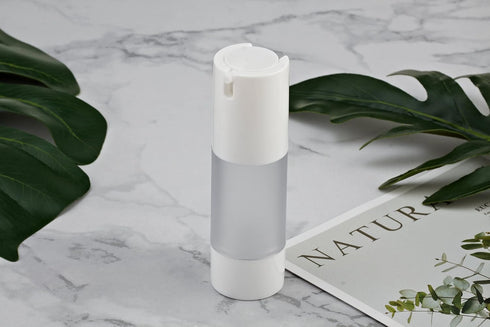 longway 1 Oz (30ML) Empty Refillable Airless Pump Bottle,Travel Foundation Containers,Airless Cosmetic Pump Bottle for Hand Sanitizer, Toner,Gel,H...