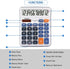Desktop Calculator Large LCD Display 12 Digit Number Handheld Portable Pocket Basic Calculator with Big Soft Sensitive Button, Battery and Solar P...
