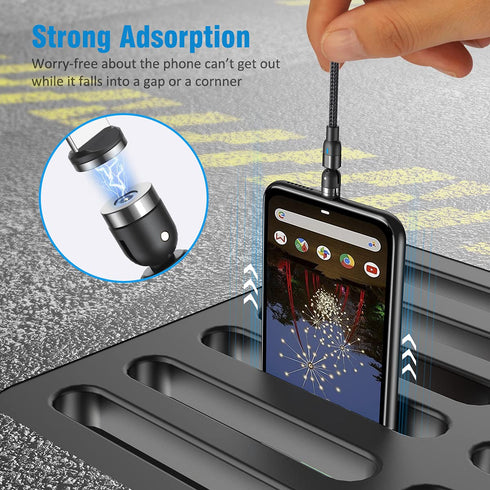 Magnetic Charging Cable(4 Pack 10ft+10ft+10ft+10ft), 540°Degree Rotation Magnetic USB Cable, Nylon Braided Magnetic Phone Charger, Charging Cable ...