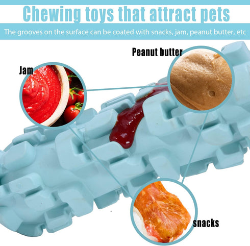 Ice Lolly Dog Toys for Aggressive Chewer, Extreme Tough Chew Toys for Large Dogs Heavy Chewers, Water&Milk Freezable Dog Toy, Treat Dispensing Toy...