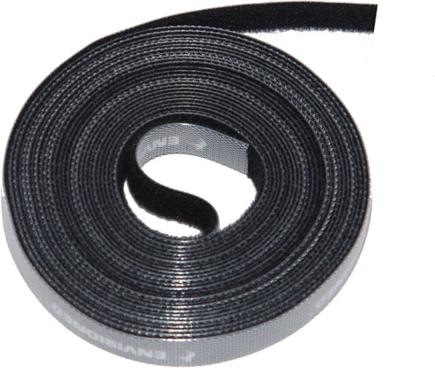 16ft x 1/2 inch Hook Loop Cable Ties Roll | ENVISIONED Multipurpose Fastening Reusable Straps | Cut-to-Length Self Gripping Fastener | Cable Manag...