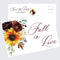 Moonrise Papery Fall Wedding Save the Date Cards, Set of 50 Save the Date Postcards, Fall Colors Save the Date Cards, Save the Date Wedding Invita...
