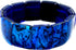 Natural Abalone Shell Stretchable Cuff Bracelet Set in Blue Resin Handmade Women Paua Jewelry DA492-B...