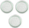 3 x Weck 100mm (approx. 4") LARGE ORIGINAL Loose Fitting Replacement Glass Lid. Fits WECK Models 738, 739, 740, 741, 742, 743, 744, 745, 748, 974....