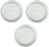 3 x Weck 100mm (approx. 4") LARGE ORIGINAL Loose Fitting Replacement Glass Lid. Fits WECK Models 738, 739, 740, 741, 742, 743, 744, 745, 748, 974....