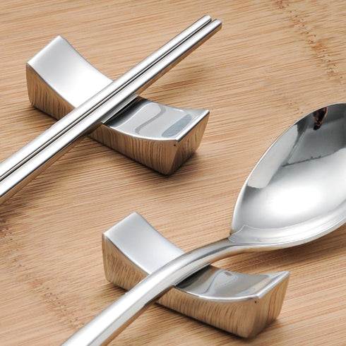 MyLifeUNIT Stainless Steel Chopsticks Rest, Knife Rest and Chopsticks Holder, Set of 4...