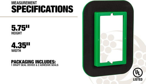 Southwire MDSK1G 1-Gang Draft Seal Kit...