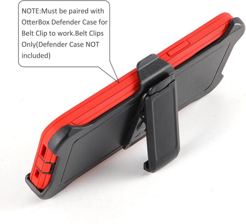 WallSkiN 2 Pack Replacement Belt Clip Holster for Apple iPhone 15 OtterBox Defender Series Case | Clip for Belt Holder (Case Not Included)......